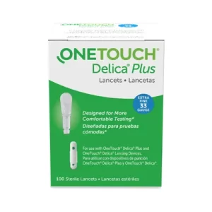 One Touch Delica Plus Lancets 30 or 33 Gauge