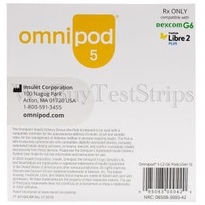Omnipod 5 - 5 Pack: Libre Version: NRC: 08508-3000-42 (Check For Recall)